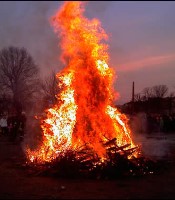 Weihnachtsbaumverbrennen