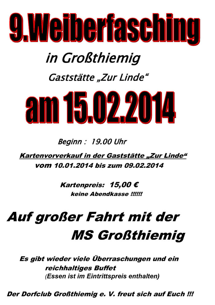 Weiberfasching 2014